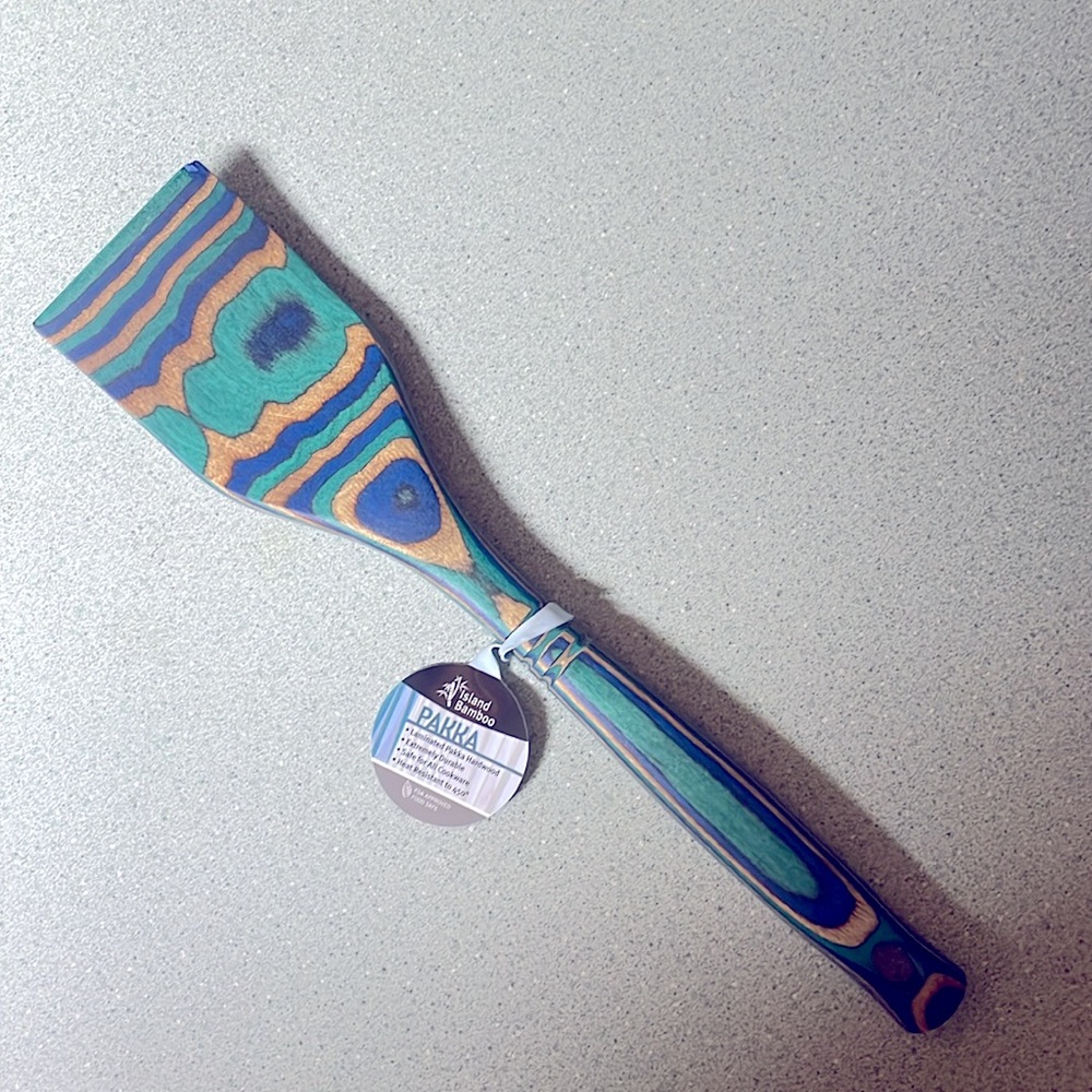ISLAND BAMBOO Peacock Pakka Spatula, 1 EA